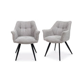 Ludlow Textured Fabric Dining Armchair - Pendle Village Furniture